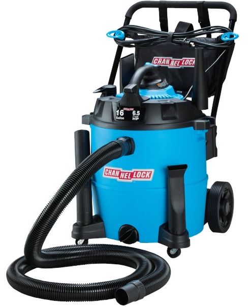 VACUUM WET/DRY 16 GAL 6.5HP W/BLOWER CHANNELLOCK - Wet/Dry